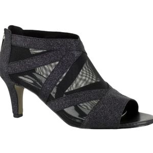 Easy Street Dazzle Glitter Peep Toe Evening Sandals